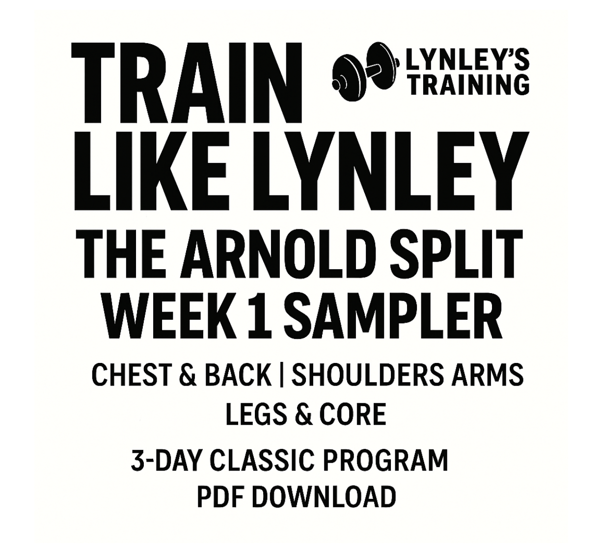 Sampler- Train Like Lynley - Arnold Split (2025)