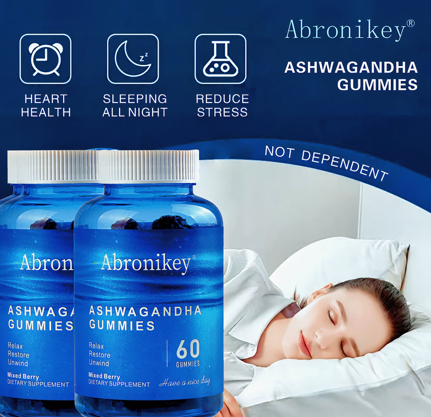 Ashwagandha Vitamin D Gummy-Mixed Berry