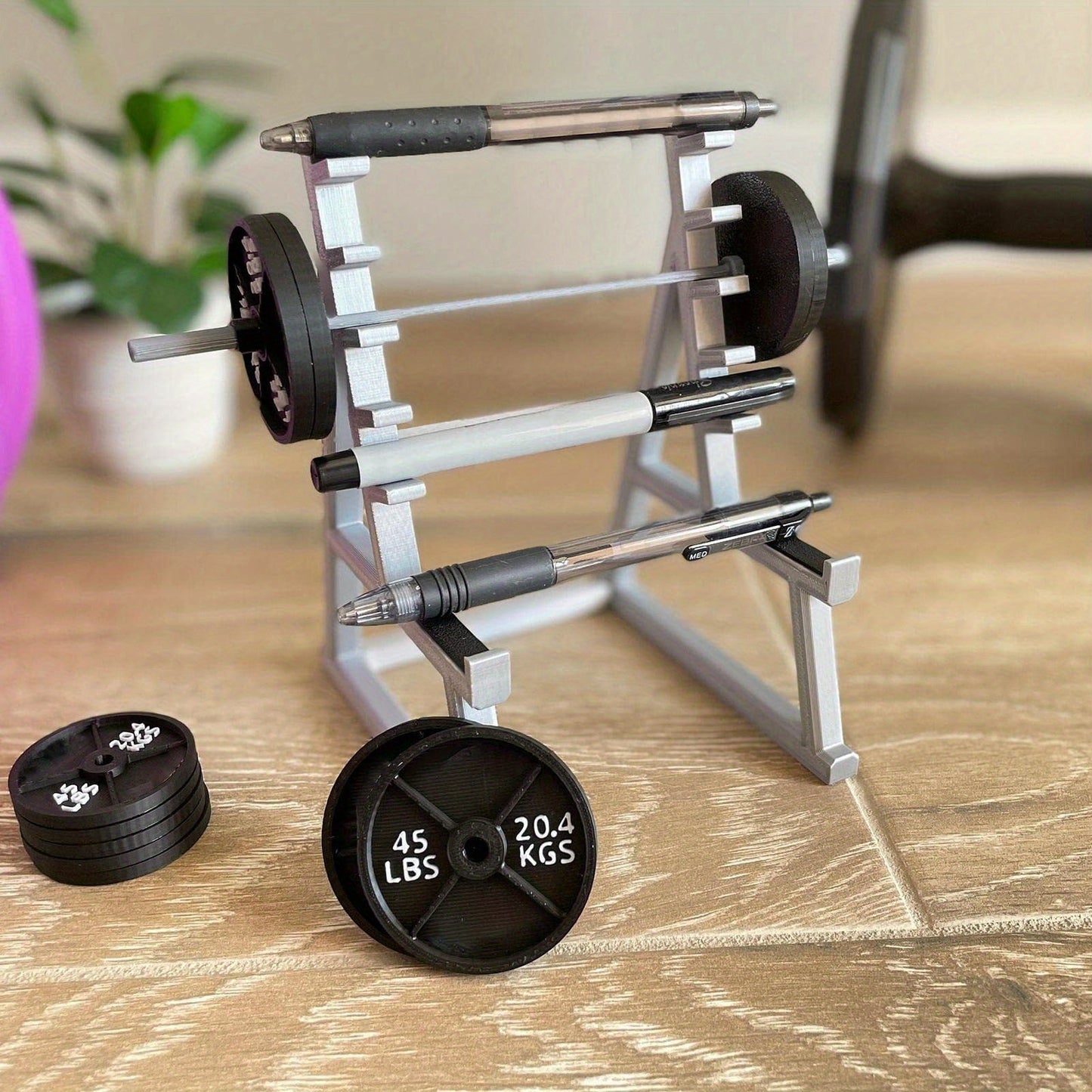 GymThemed Desk Pen Holder Ideal Gift for Fitness Fanatics